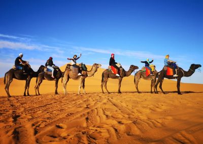 Paseo en camello por el desierto